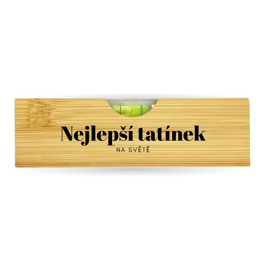 Vodováha s otvírákem na pivo