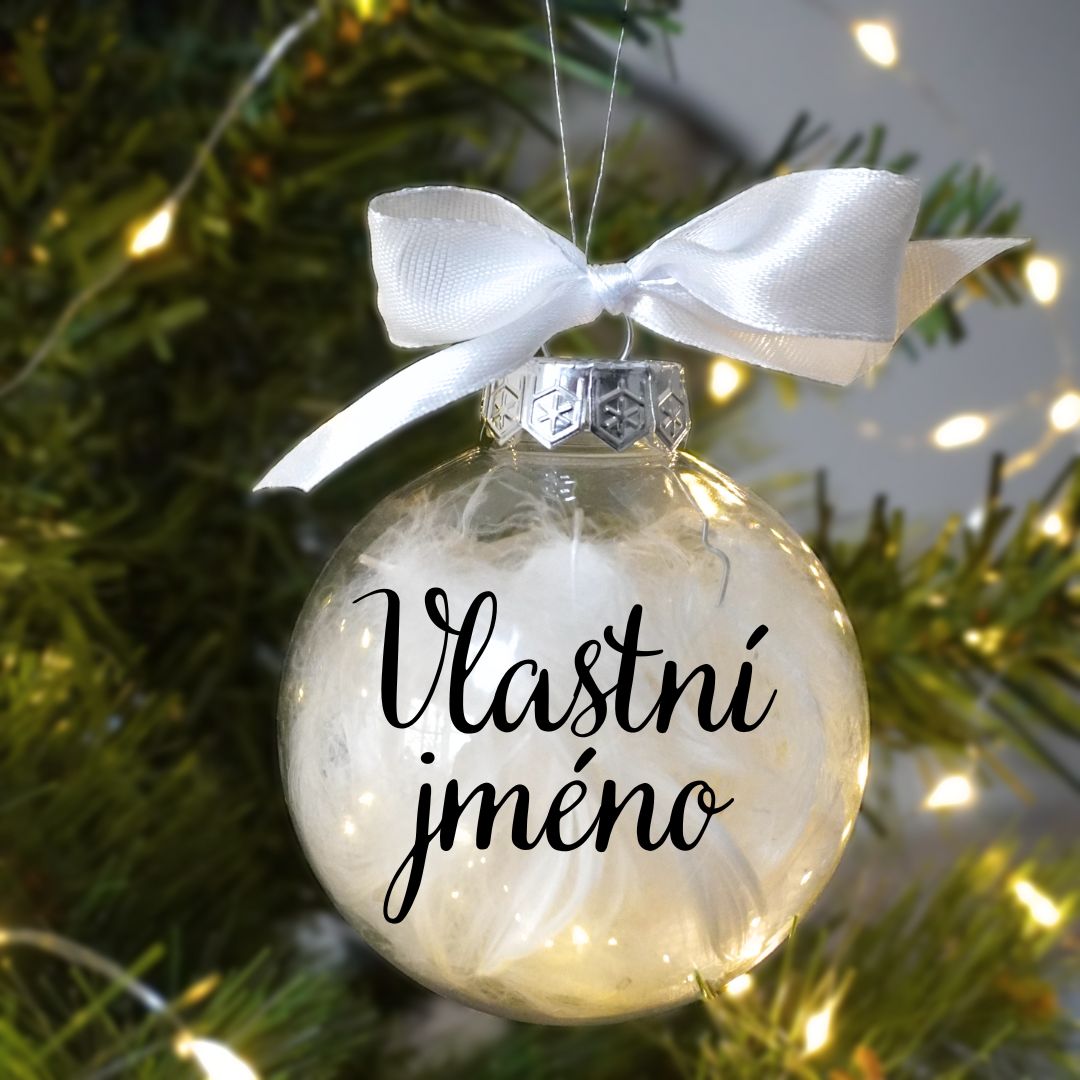 Vánoční ozdoba s vlastním textem